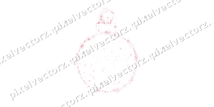 Seamless glitter bauble of crescents on a transparent background