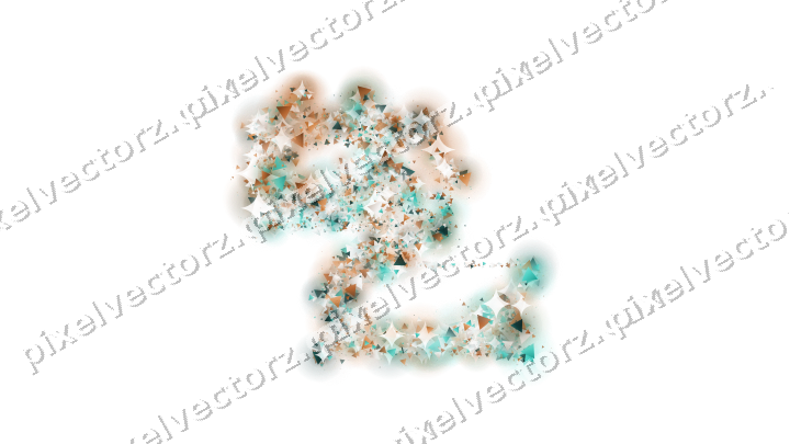 Seamless glitter dragon of triangles on a transparent background