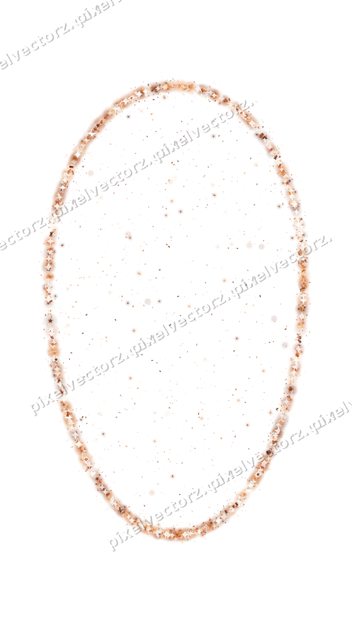 Seamless glitter easter egg on a transparent background
