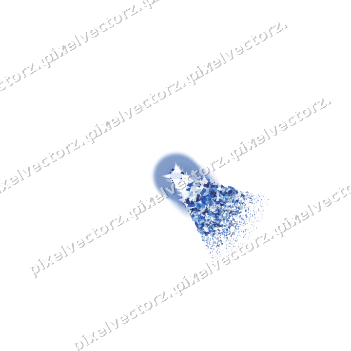Seamless glitter corner of confetti on a transparent background