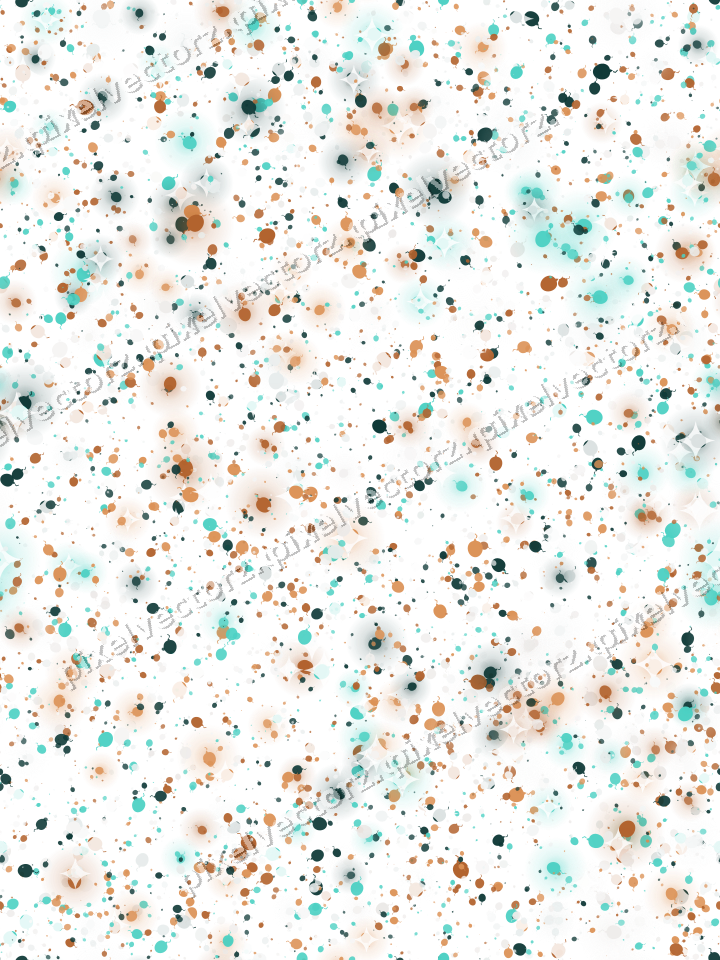 Seamless glitter scatter of balloons on a transparent background