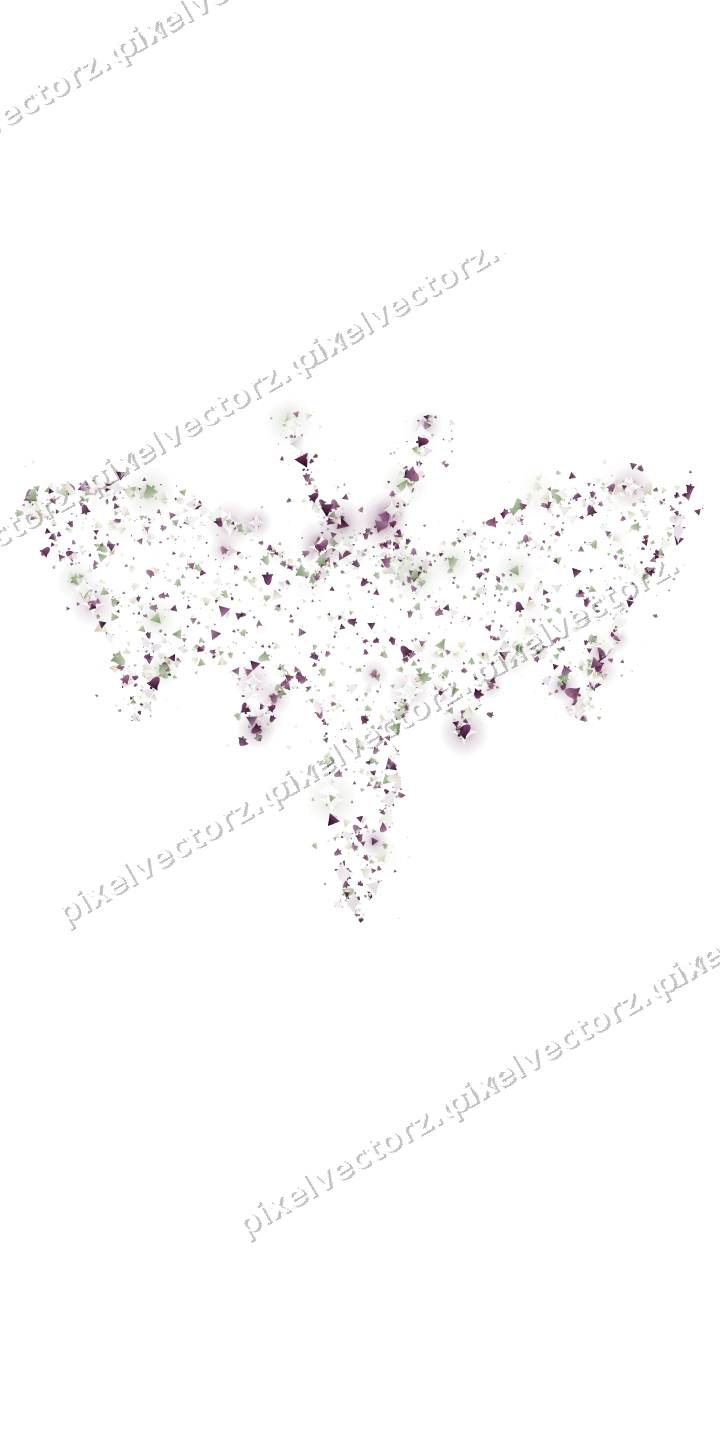 Seamless glitter bat in dark magenta on a transparent background