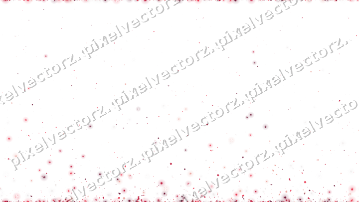 Seamless rising glitter in pink and red on a transparent background