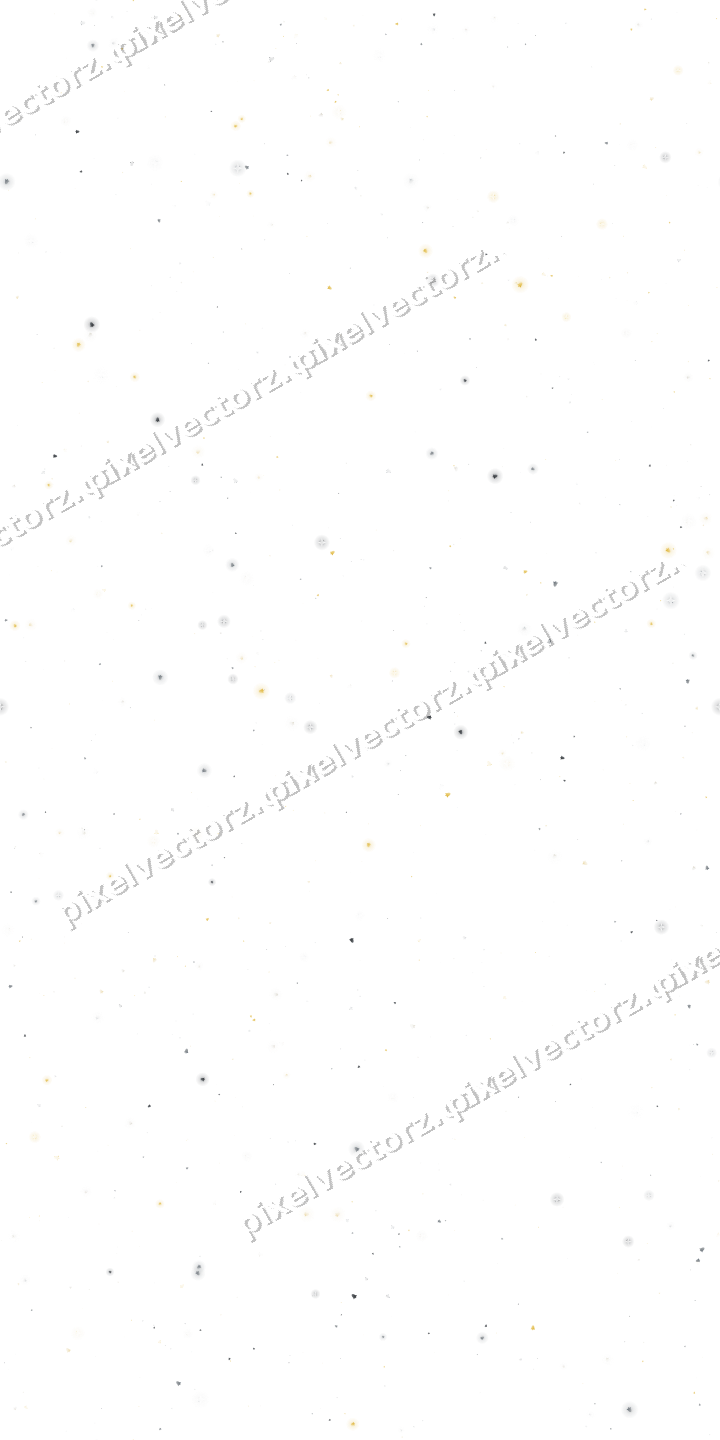 Seamless glitter scatter of bells in amber on a transparent background