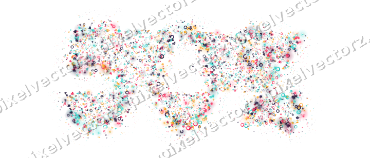 Seamless glitter number 50% in pink on a transparent background