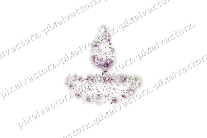 Seamless glitter diya lamp in dark magenta on a transparent background