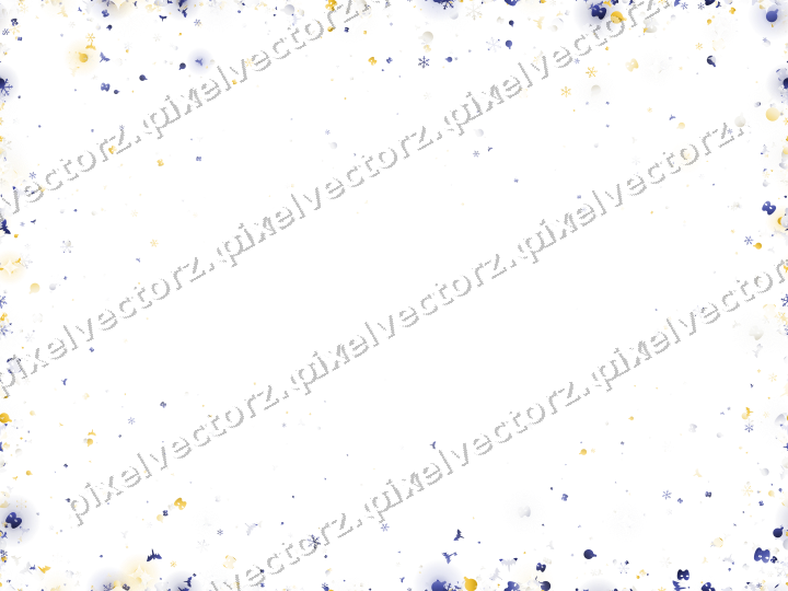 Seamless glitter border in dark blue on a transparent background