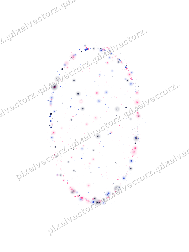 Seamless glitter easter egg in pink on a transparent background