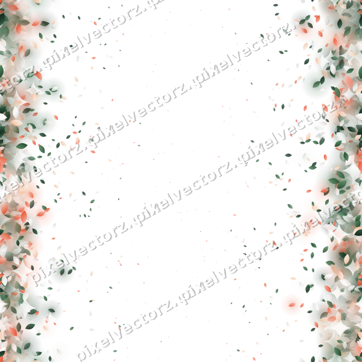 Seamless glitter border of droplets on a transparent background