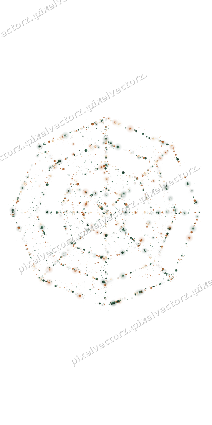 Seamless glitter spider web in dark green on a transparent background