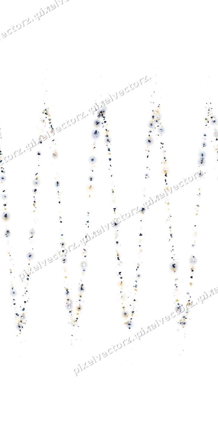 Seamless glitter wave in dark blue on a transparent background