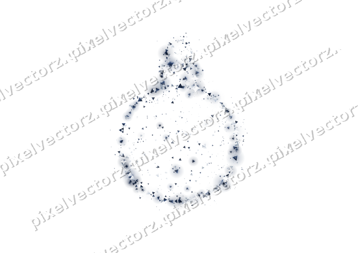 Seamless glitter bauble of triangles on a transparent background