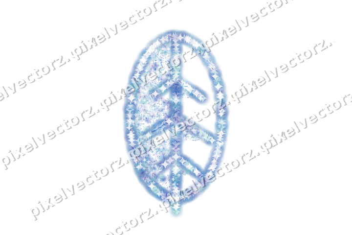 Seamless glitter leaf of shards in blue on a transparent background