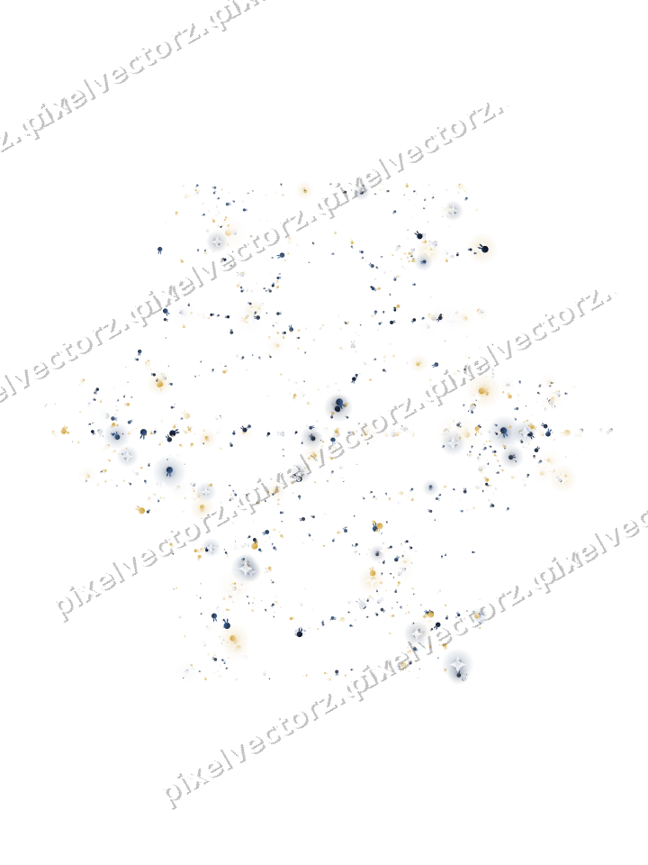 Seamless glitter snowflake of bunnies on a transparent background