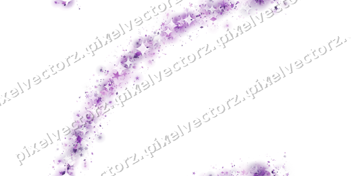 Nahtloser Glitzerbogen in Violett auf transparentem Grund