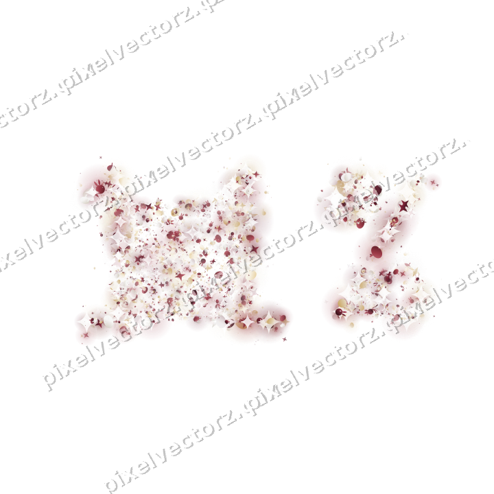 Seamless glitter number 11% in dark pink on a transparent background