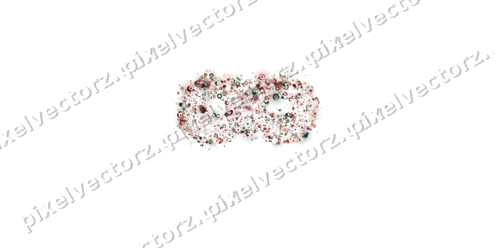 Seamless glitter carnival mask in dark red on a transparent background