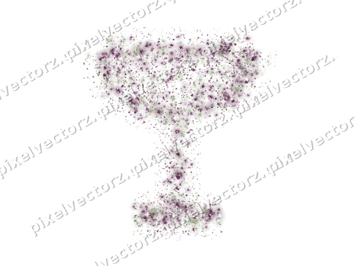 Seamless glitter champagne coupe on a transparent background