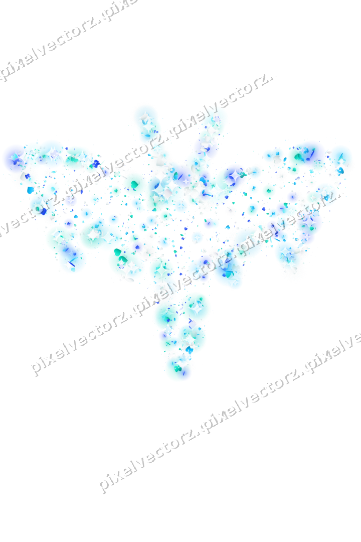 Seamless glitter bat of hearts and masks on a transparent background