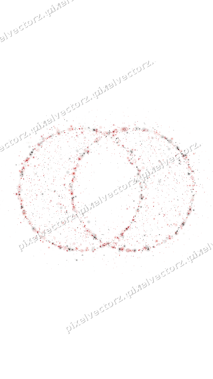 Seamless glitter wedding rings in red on a transparent background