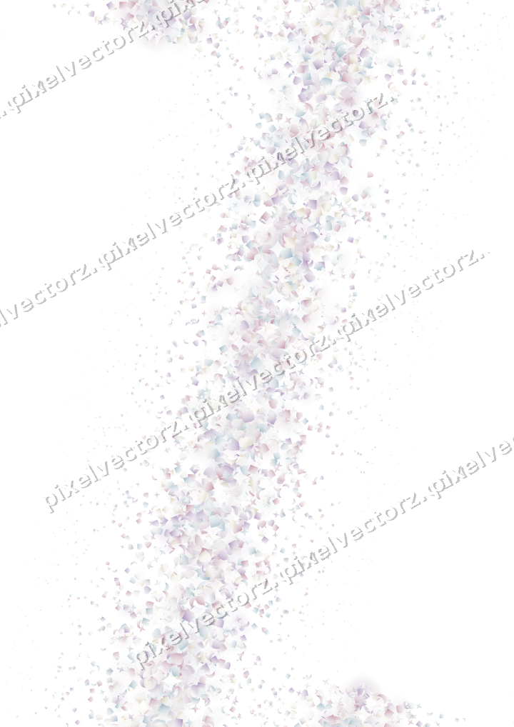 Seamless glitter band of stars and hearts on a transparent background