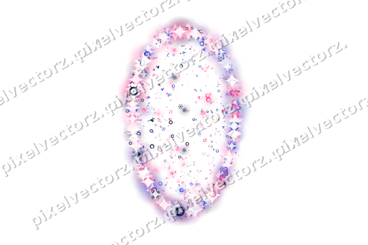 Seamless glitter easter egg in pink on a transparent background