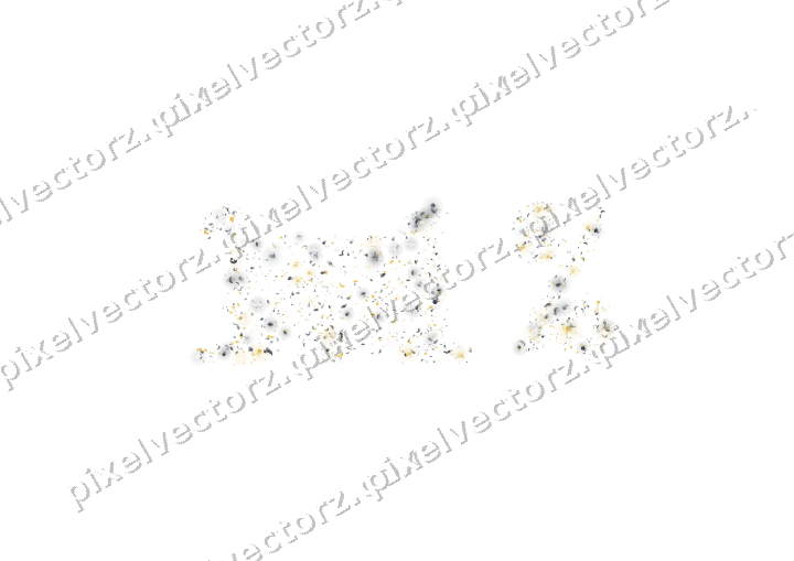 Seamless glitter number 1.1% in amber on a transparent background