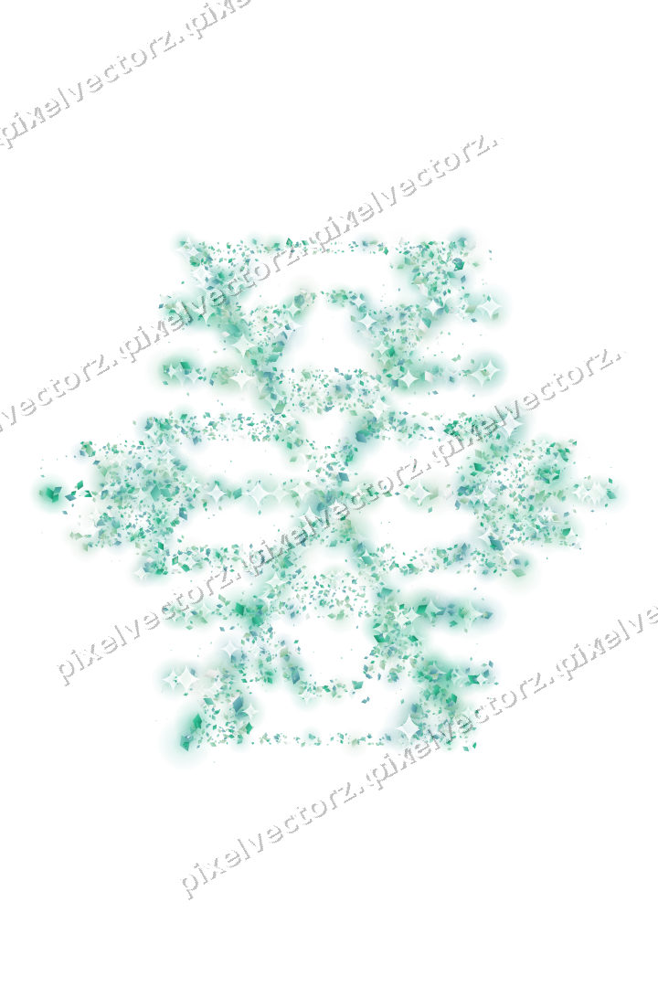 Seamless glitter snowflake of diamonds on a transparent background