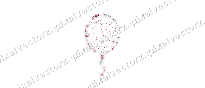 Seamless glitter balloon in dark pink on a transparent background