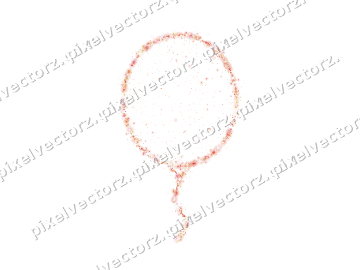 Seamless glitter balloon of balloons on a transparent background