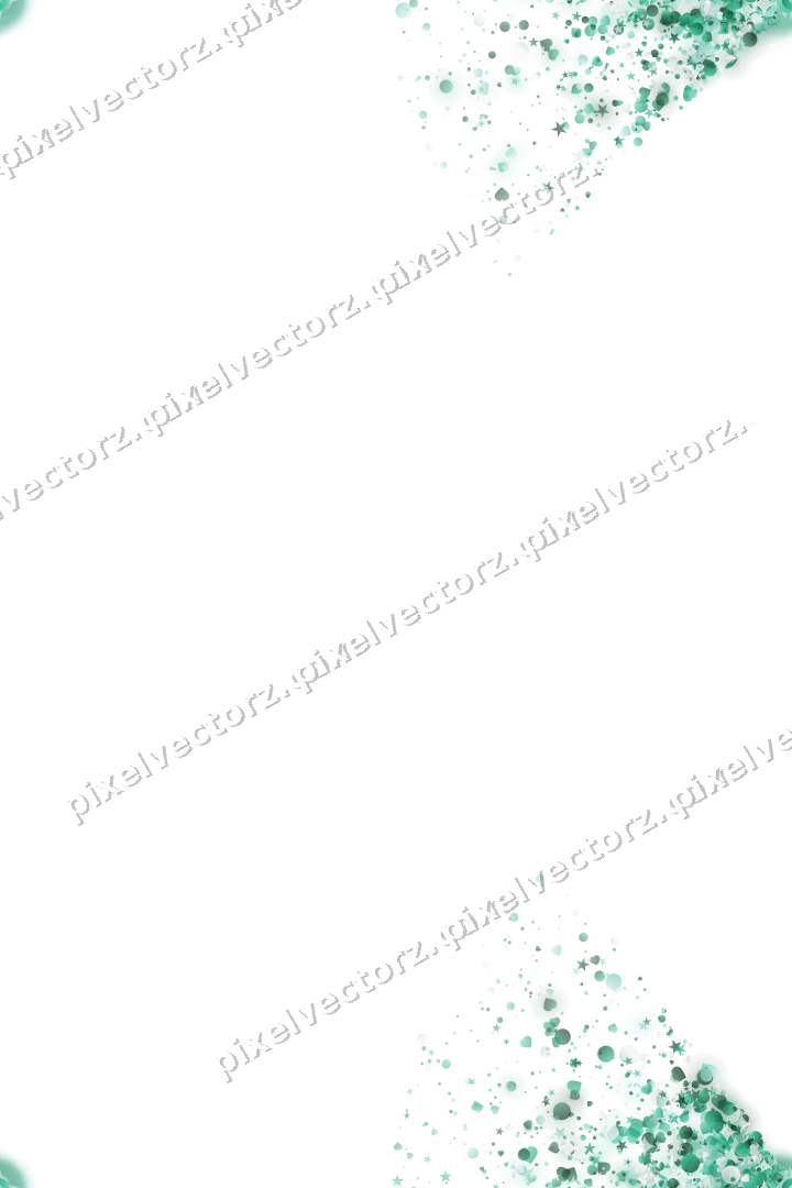Nahtloser Glitzerfächer aus Sternen und Herzen auf transparentem Grund