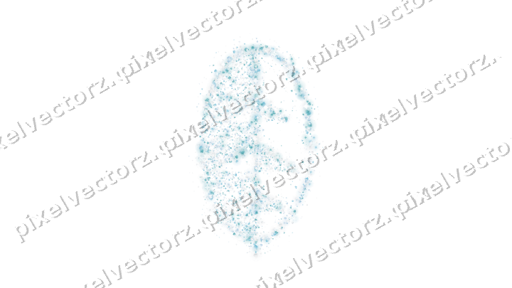 Seamless glitter leaf of stars and hearts on a transparent background