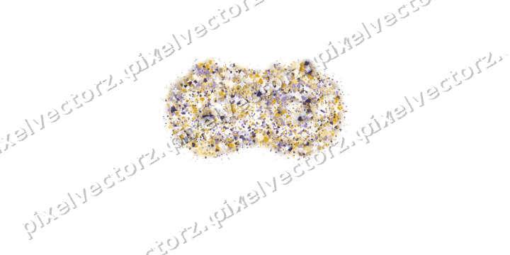 Seamless glitter carnival mask of bells on a transparent background