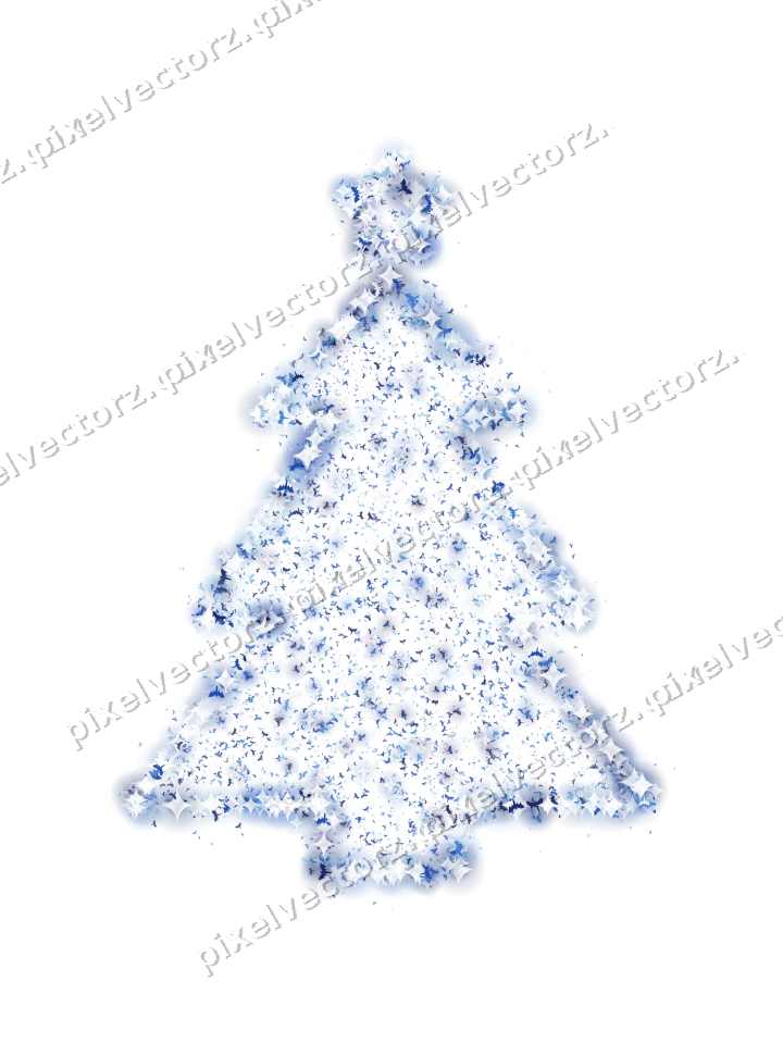 Seamless glitter christmas tree of bats on a transparent background