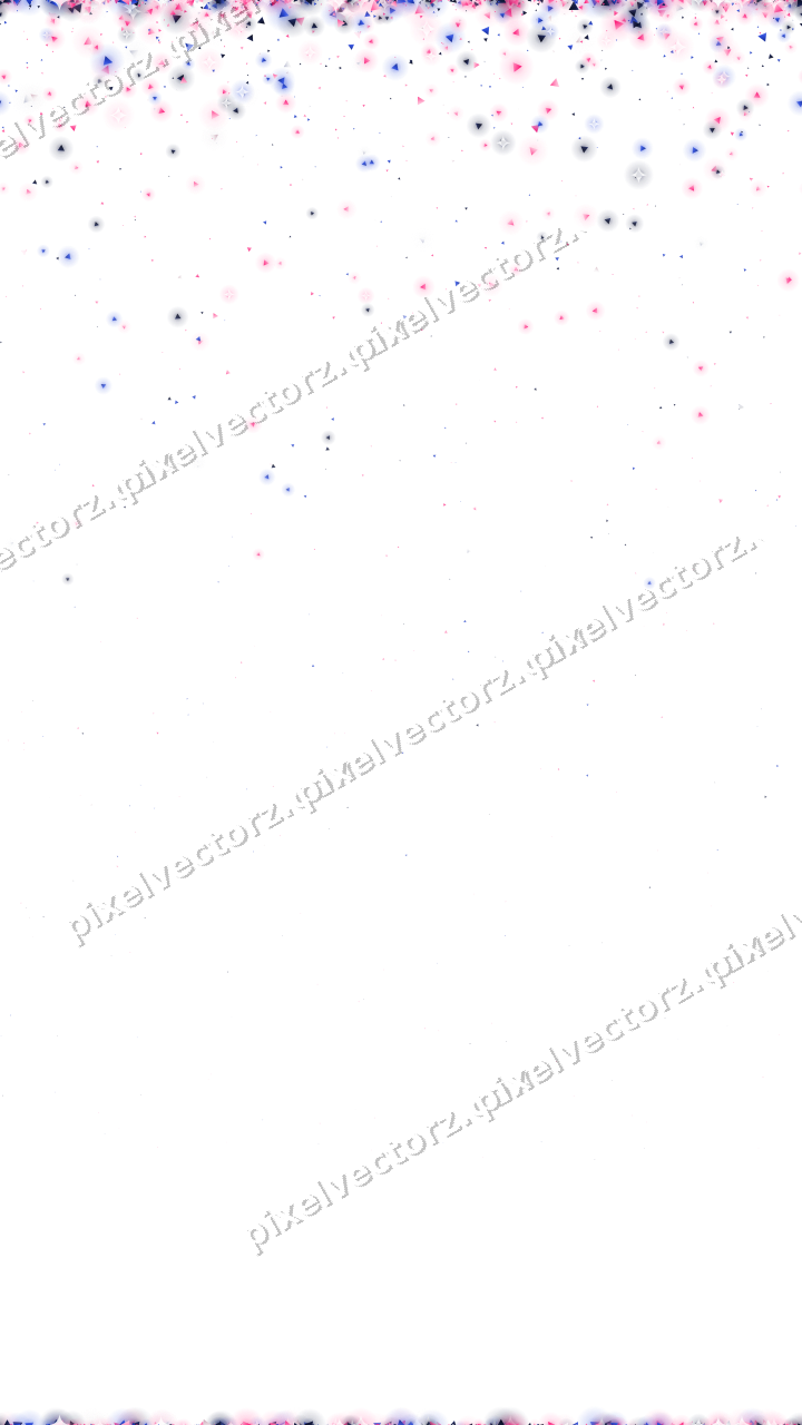 Seamless falling glitter of triangles on a transparent background