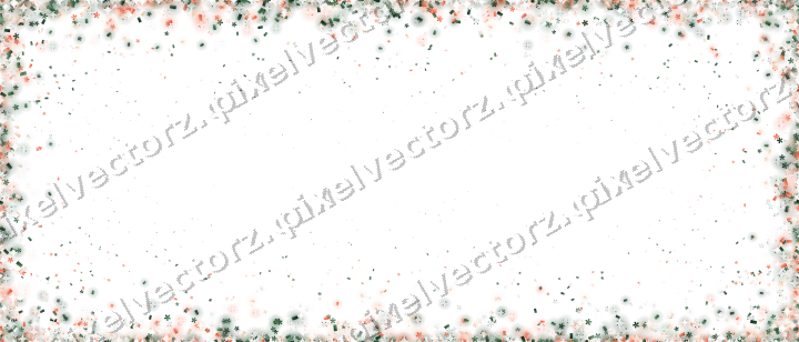 Seamless glitter vignette in dark green on a transparent background