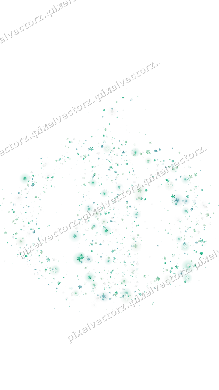 Seamless glitter pumpkin in green and teal on a transparent background