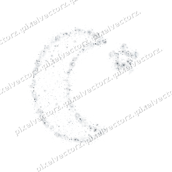 Seamless glitter crescent moon of diamonds on a transparent background