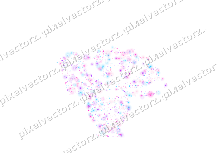Seamless glitter turkey in magenta on a transparent background