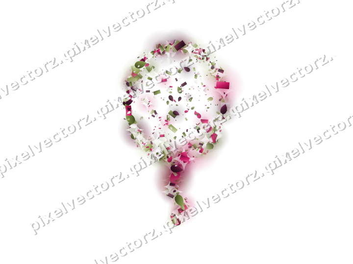 Seamless glitter balloon in lime and pink on a transparent background
