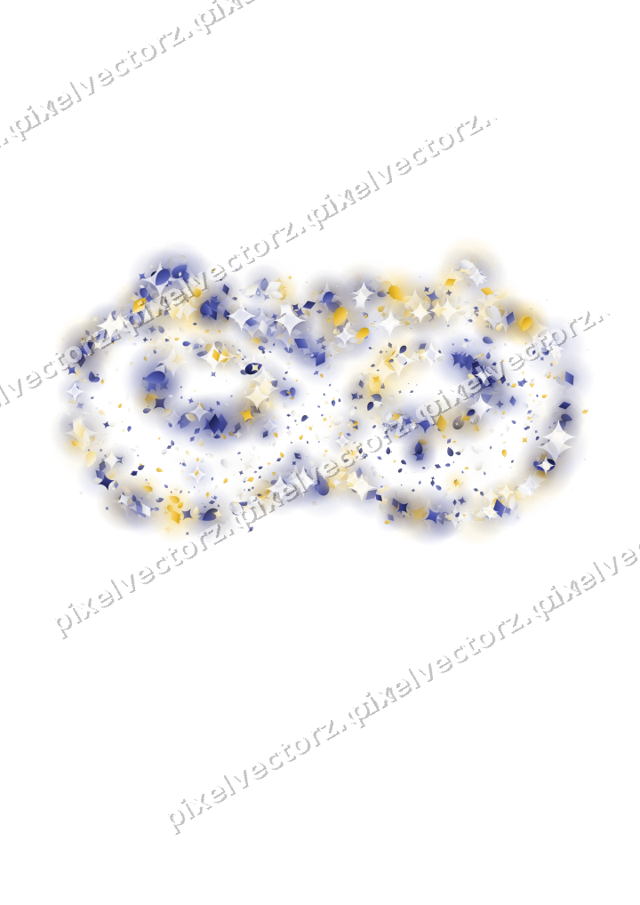 Seamless glitter carnival mask on a transparent background