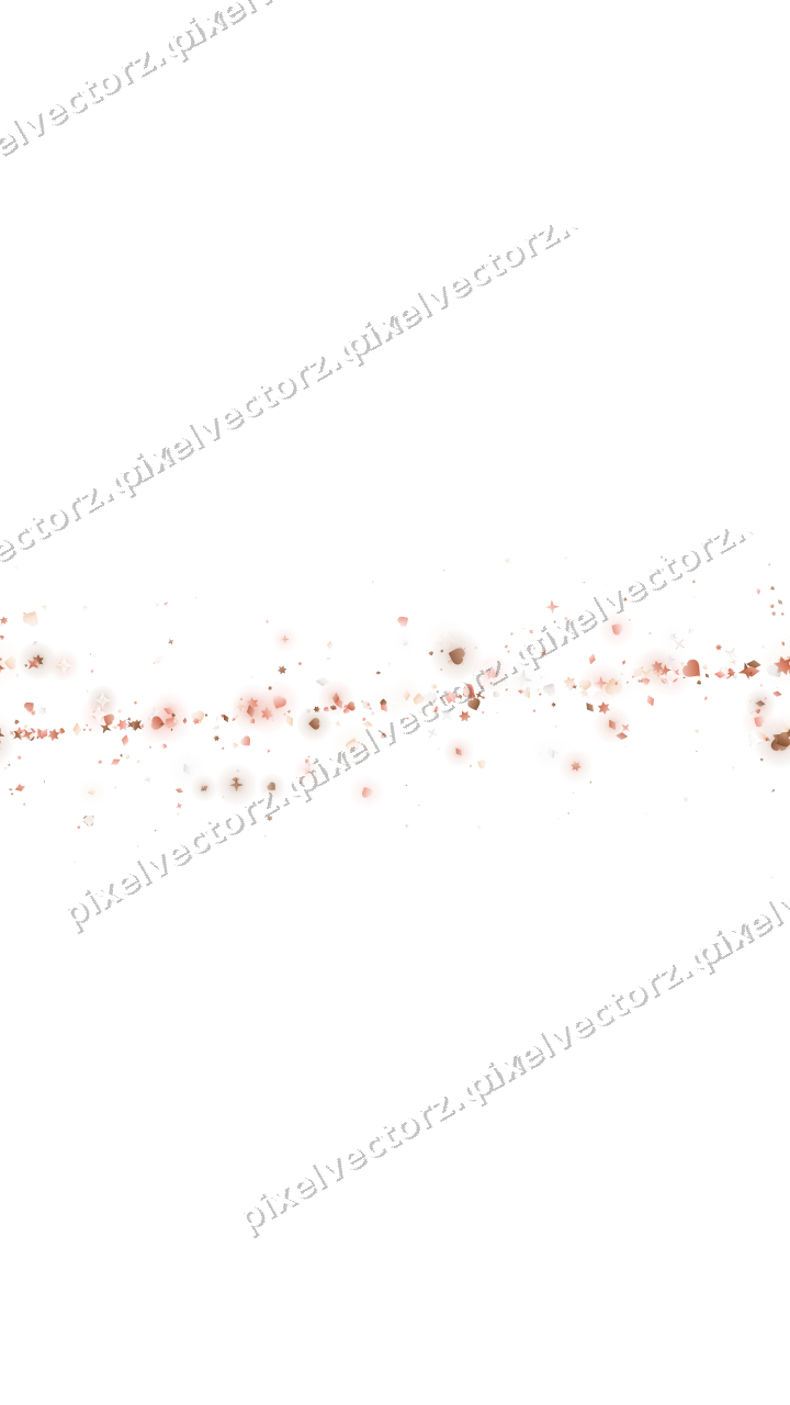Nahtloses Glitzerband aus Sternen und Herzen auf transparentem Grund