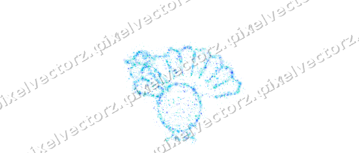 Seamless glitter turkey of stars and gifts on a transparent background