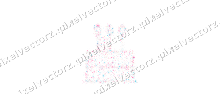 Seamless glitter birthday cake in pink on a transparent background
