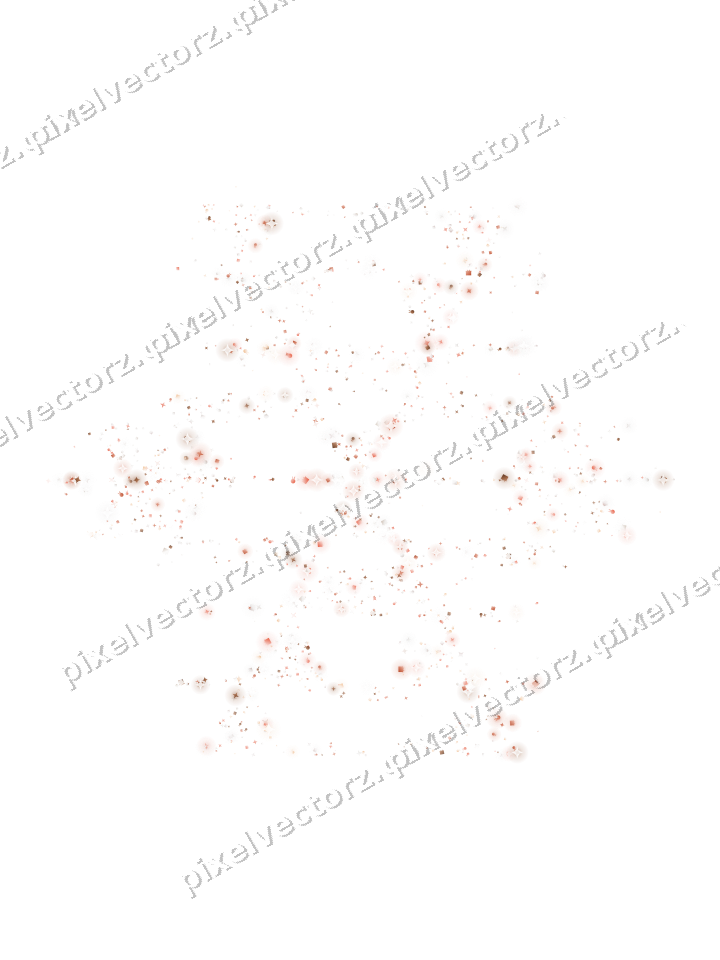 Seamless glitter snowflake in orange on a transparent background
