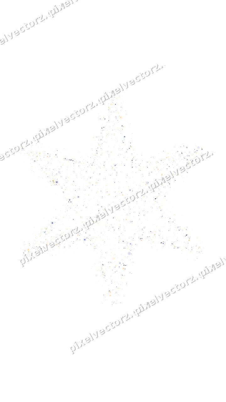 Seamless glitter star in dark blue on a transparent background