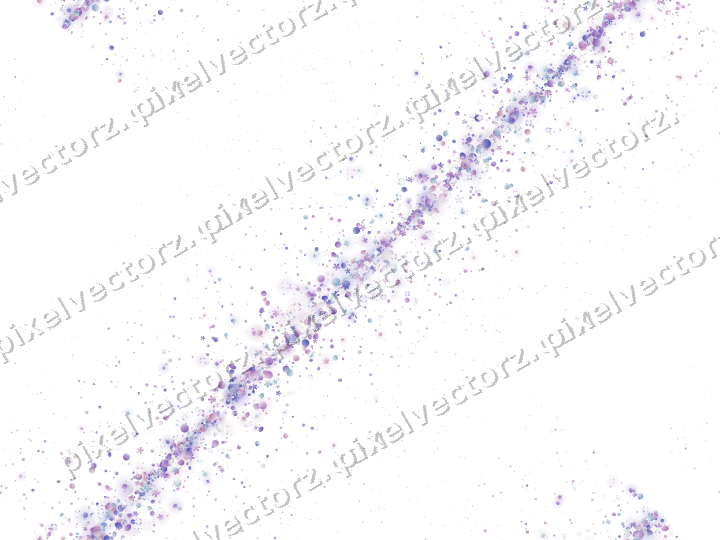 Seamless glitter band in purple and blue on a transparent background