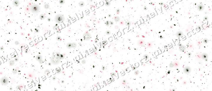 Seamless glitter scatter in pink on a transparent background