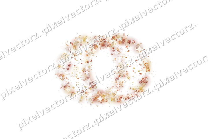 Seamless glitter wedding rings in orange on a transparent background