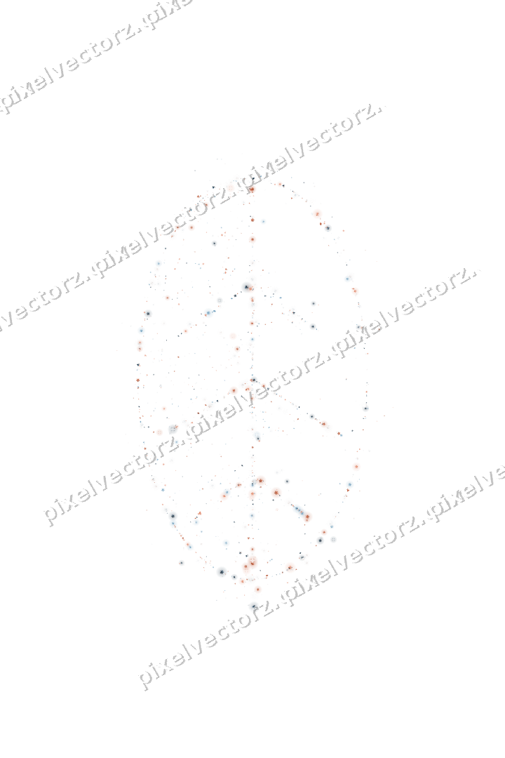 Seamless glitter leaf in orange and cyan on a transparent background
